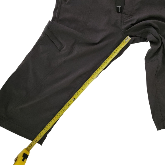 PRANA Men’s Cropped Hiking Pants – Technical Outdoor Utility dark grey  m - Picture 10 of 15